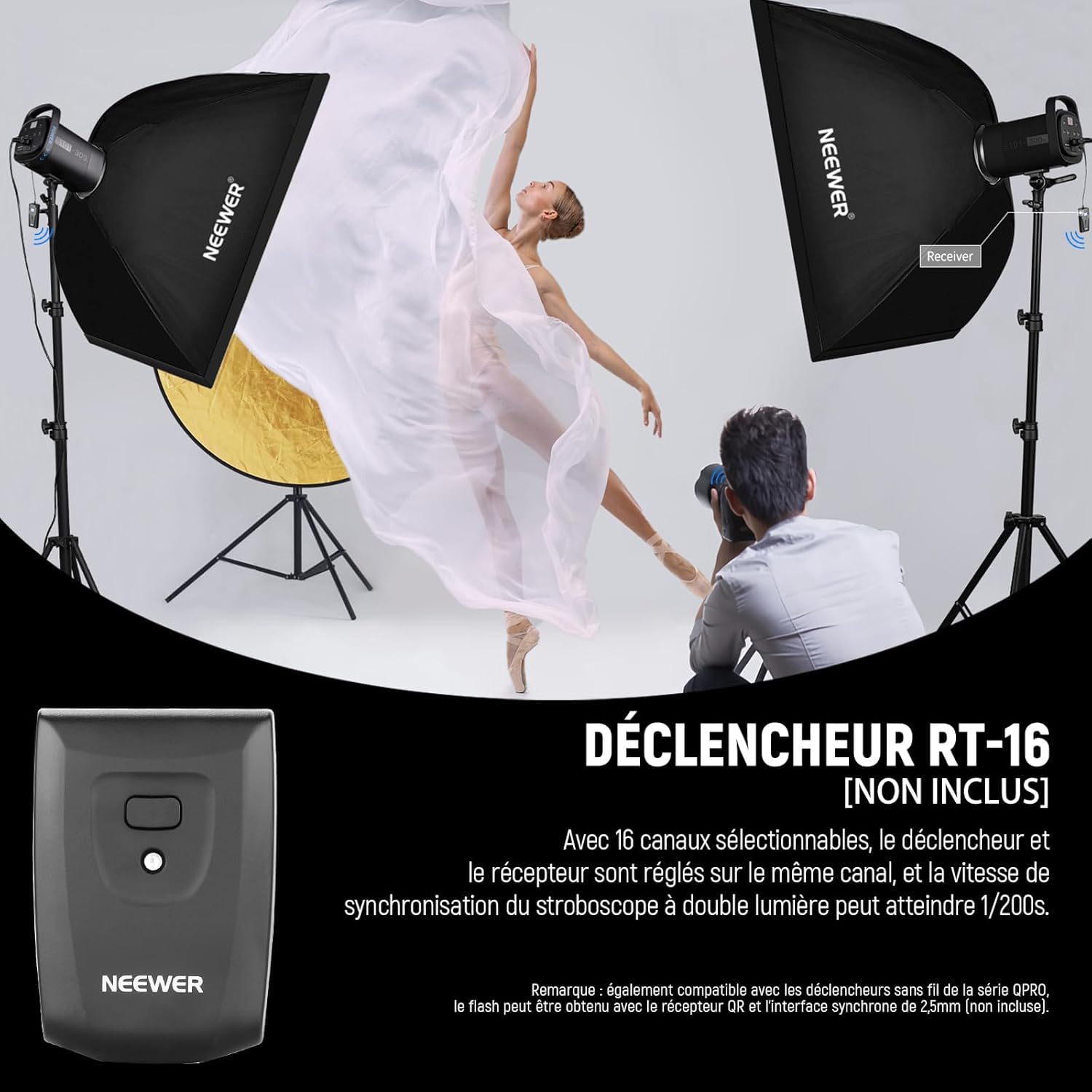 NEEWER S101-300W Flash Strobe Studio Photo Stroboscopique avec
